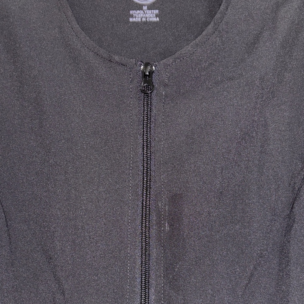 Divine Stretch Black Zip-Front Jacket - Picture 4 of 4